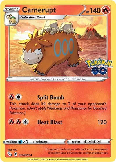 Pokemon GO - 014/078 Camerupt Uncommon