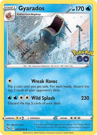 Pokemon GO - 022/078 Gyarados Holo Rare