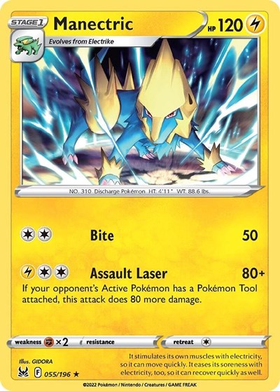 Sword & Shield Lost Origin - 055/196 Manectric Rare