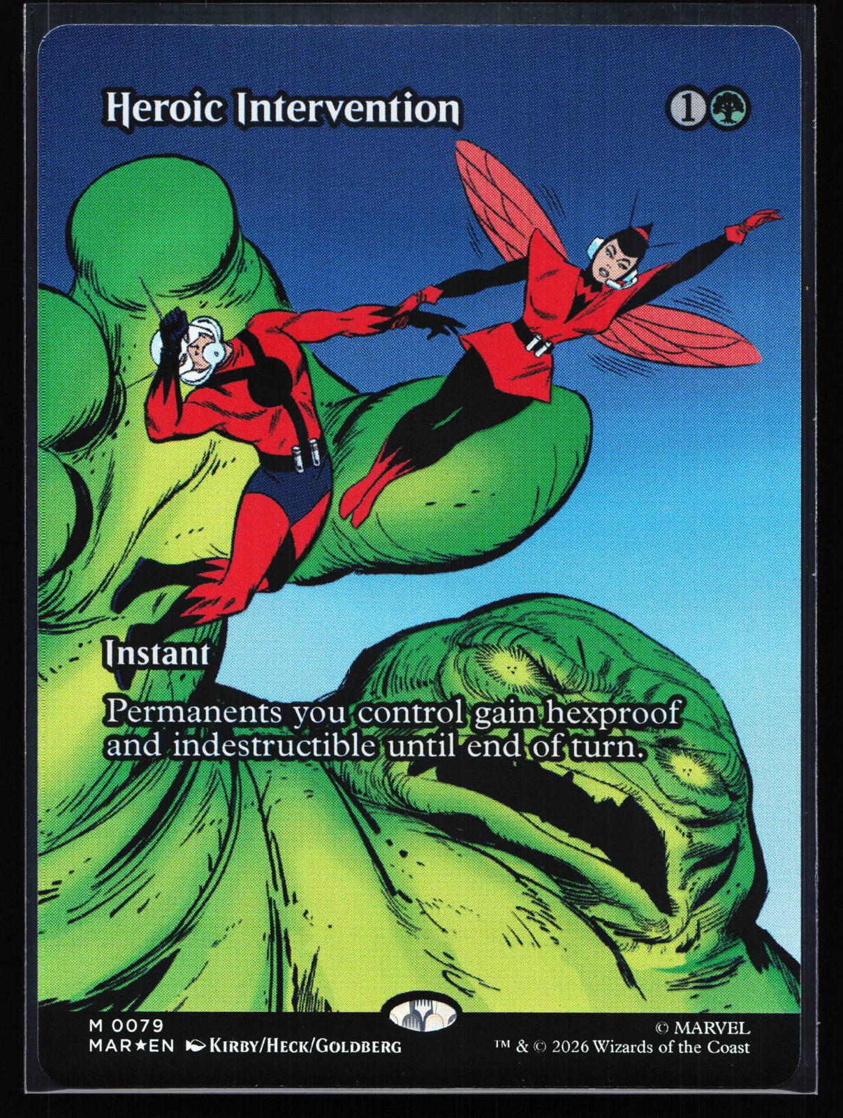 Marvel Universe Eternal-Legal 79 Heroic Intervention (0079) (Borderless) Mythic