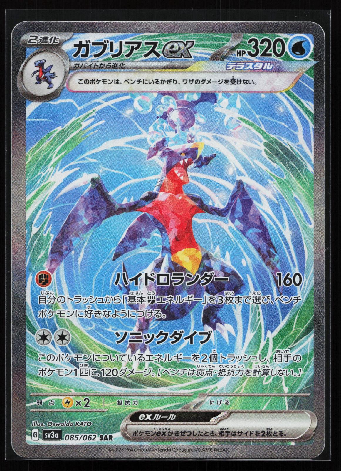 Raging Surf Japanese 085 Garchomp EX Special Art Rare
