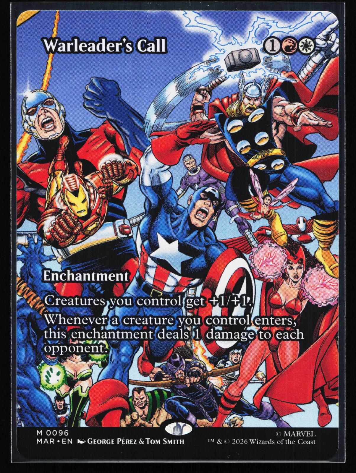 Marvel Universe Eternal-Legal 96 Warleader's Call (Borderless) Mythic