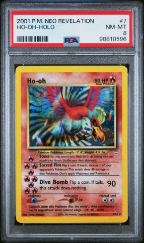 2001 Pokemon Neo Revelation #7 Ho-Oh-Holo PSA 8