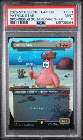 2025 Magic The Gathering Secret Lair Drop #1931 Patrick Star Spongebob