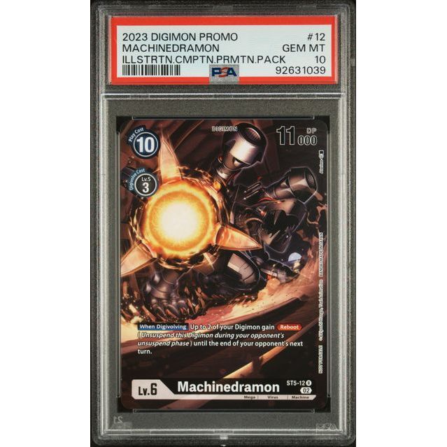 Digimon Card Game - Machinedramon ST5-12 (Illustration Competition Promo Pack) - PSA 10 (GEM MINT)