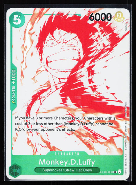 One Piece Promotion Cards OP07-033 Monkey.D.Luffy 3rd Anniversary