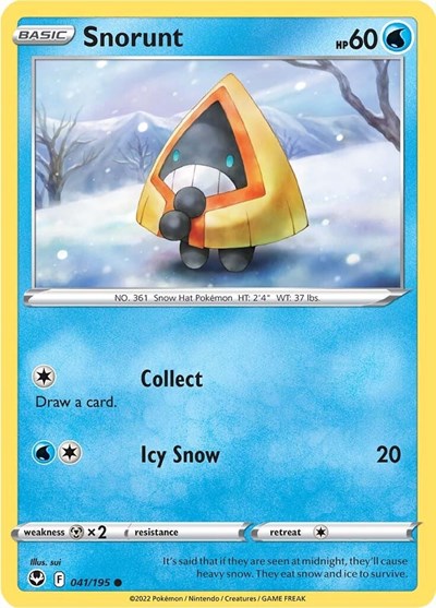 Sword & Shield Silver Tempest - 041/195 Snorunt Common