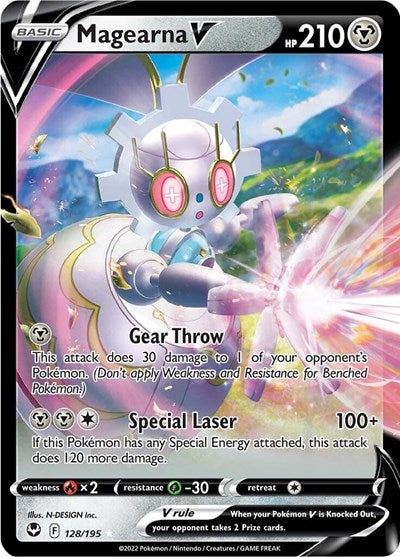 Sword & Shield Silver Tempest - 128/195 Magearna V Ultra Rare