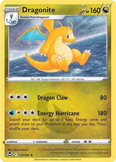 Sword & Shield Silver Tempest - 131/195 Dragonite Holo Rare