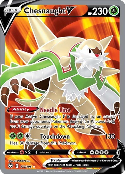 Sword & Shield Silver Tempest - 171/195 Chesnaught V (Full Art) Ultra Rare