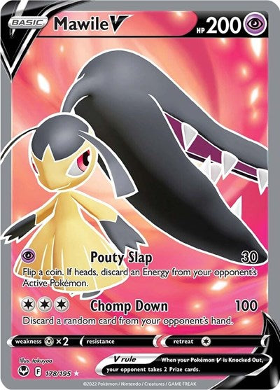 Sword & Shield Silver Tempest - 178/195 Mawile V (Full Art) Ultra Rare