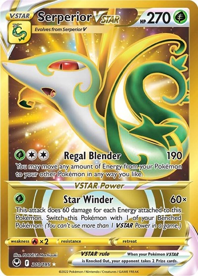 Sword & Shield Silver Tempest - 210/195 Serperior VSTAR Secret Rare