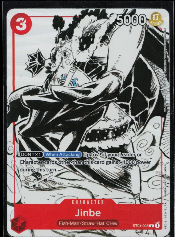 One Piece Promotion Cards #ST01-005 Jinbe (Gift Collection 2023)