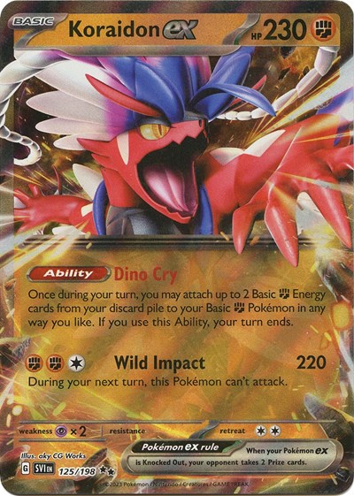 Scarlet & Violet - 125/198 Koraidon ex Double Rare