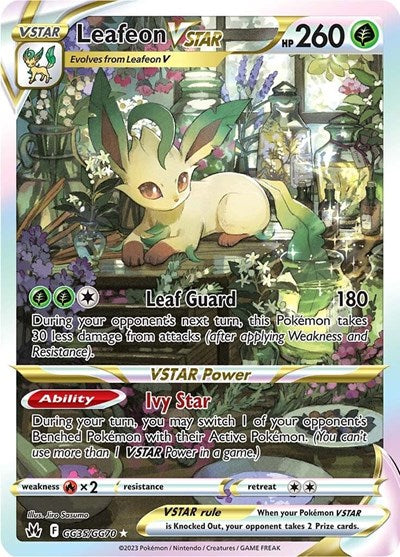 Crown Zenith Galarian Gallery - GG35/GG70 Leafeon VSTAR Ultra Rare