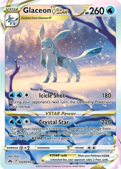 Crown Zenith Galarian Gallery - GG40/GG70 Glaceon VSTAR Ultra Rare