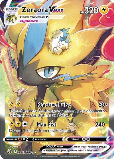 Crown Zenith Galarian Gallery - GG42/GG70 Zeraora VMAX Ultra Rare