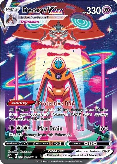 Crown Zenith Galarian Gallery - GG45/GG70 Deoxys VMAX Ultra Rare