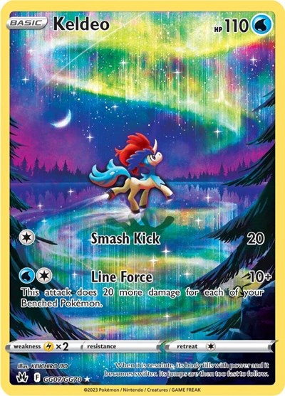 Crown Zenith Galarian Gallery - GG07/GG70 Keldeo Ultra Rare