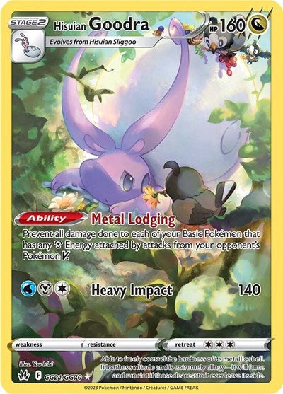 Crown Zenith Galarian Gallery - GG21/GG70 Hisuian Goodra Ultra Rare