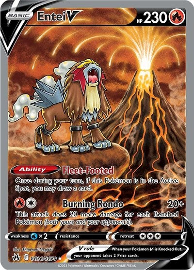 Crown Zenith Galarian Gallery - GG36/GG70 Entei V Ultra Rare