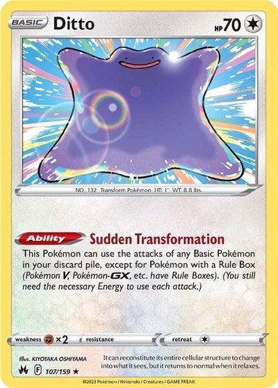 Crown Zenith - 107/159 Ditto Holo Rare