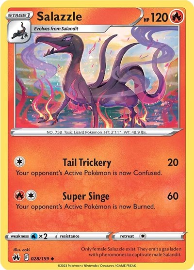 Crown Zenith - 028/159 Salazzle Uncommon