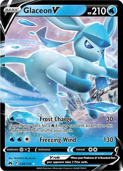 Crown Zenith - 038/159 Glaceon V Ultra Rare