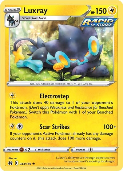 Crown Zenith - 043/159 Luxray Rare