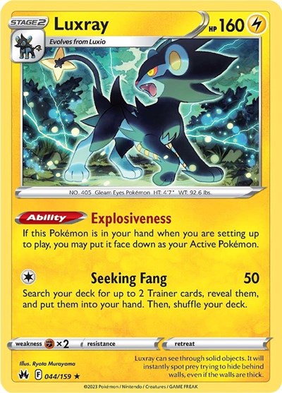 Crown Zenith - 044/159 Luxray Rare