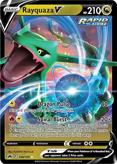 Crown Zenith - 100/159 Rayquaza V Ultra Rare