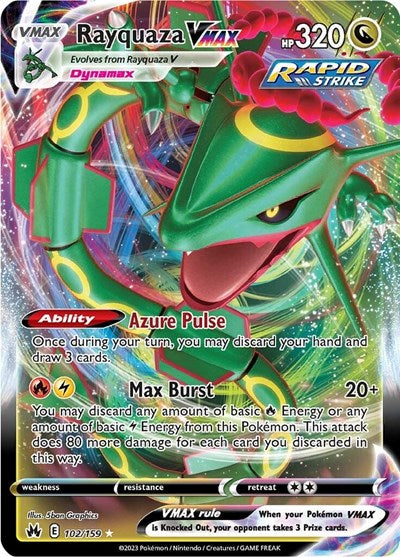 Crown Zenith - 102/159 Rayquaza VMAX Ultra Rare