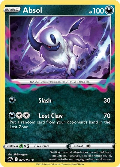 Crown Zenith - 076/159 Absol Holo Rare