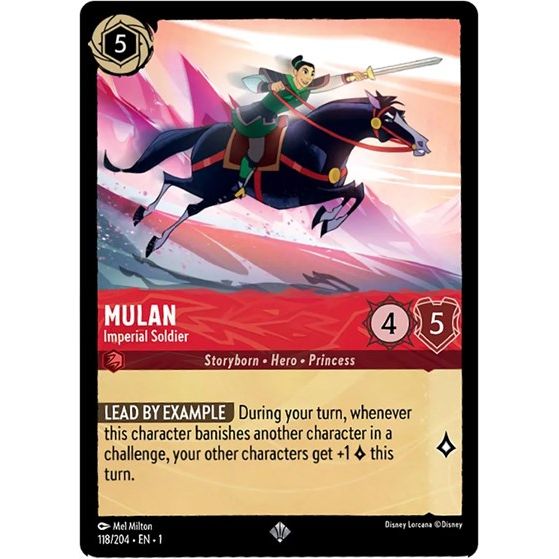 Lorcana - The First Chapter - 118/204 Mulan - Imperial Soldier Super Rare