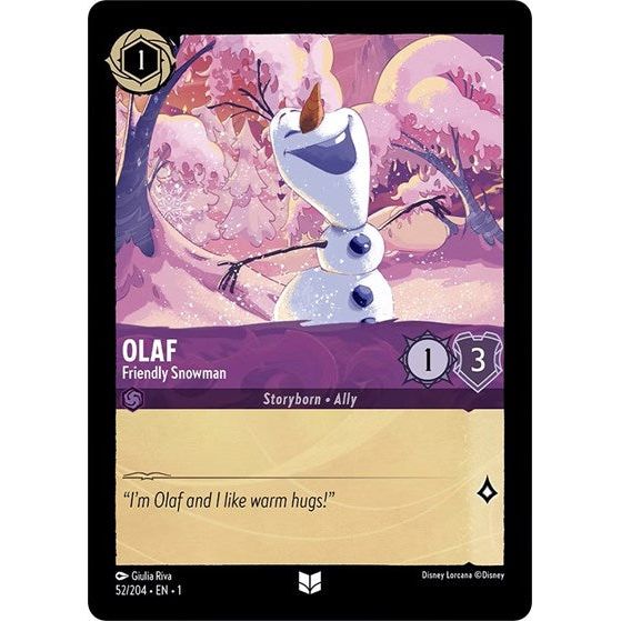 Lorcana - The First Chapter - 52/204 Olaf - Friendly Snowman Uncommon