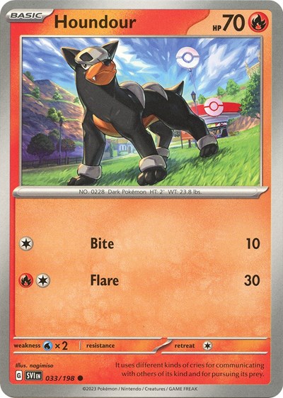 Scarlet & Violet - 033/198 Houndour Common