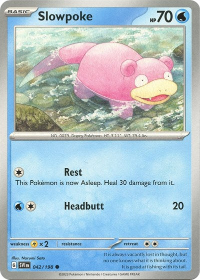 Scarlet & Violet - 042/198 Slowpoke Common