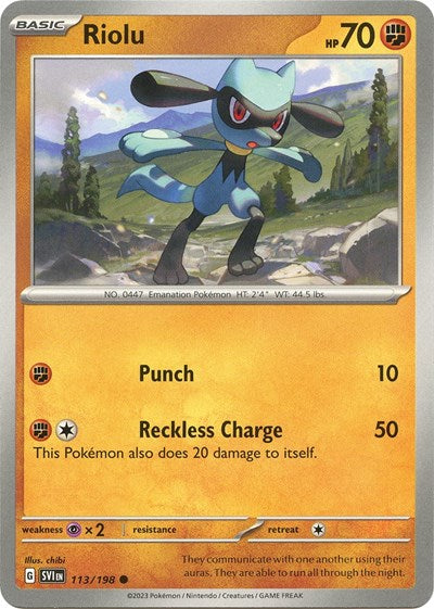 Scarlet & Violet - 113/198 Riolu Common