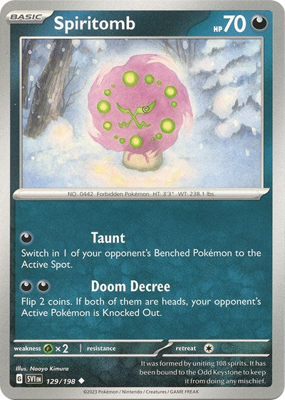 Scarlet & Violet - 129/198 Spiritomb Uncommon