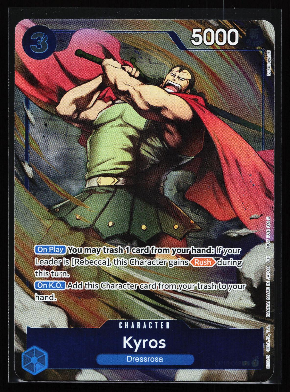 Adventure on Kami's Island OP15-042 Kyros Rare