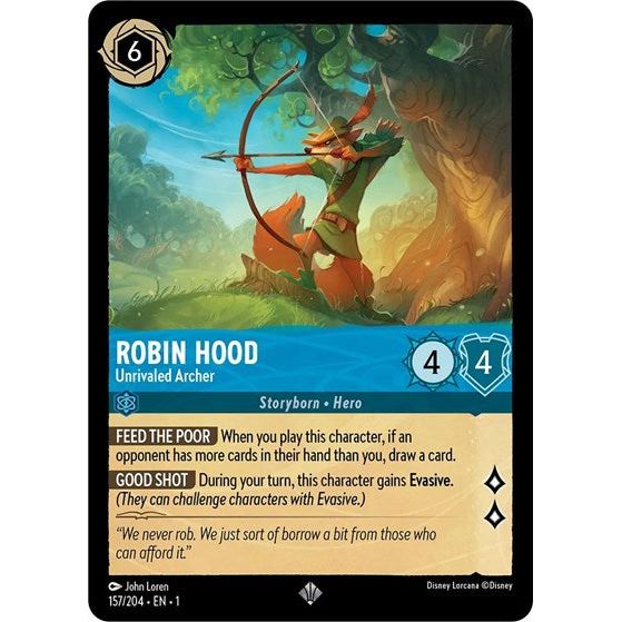 Lorcana - The First Chapter - 157/204 Robin Hood - Unrivaled Archer Super Rare