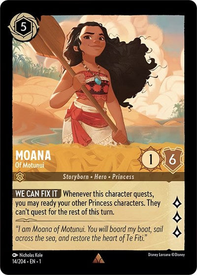 Lorcana - The First Chapter - 14/204 Moana - Of Motunui Rare