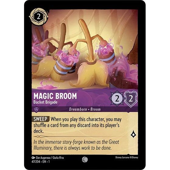 Lorcana - The First Chapter - 047/204 Magic Broom - Bucket Brigade Common