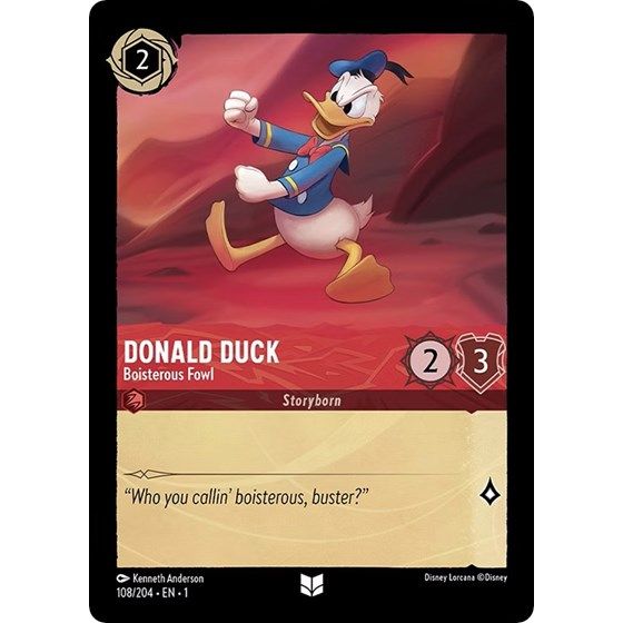 Lorcana - The First Chapter - 108/204 Donald Duck - Boisterous Fowl Uncommon