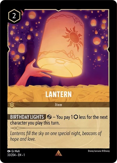 Lorcana - The First Chapter - 33/204 Lantern Rare