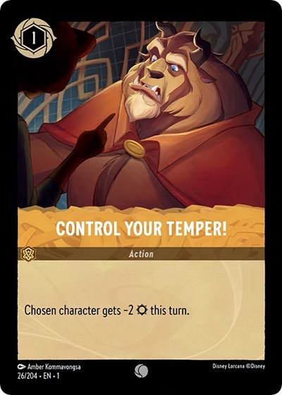 Lorcana - The First Chapter - 26/204 Control Your Temper! Common