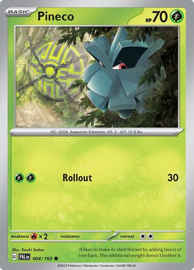 Scarlet & Violet Paldea Evolved - 004/193 Pineco Common