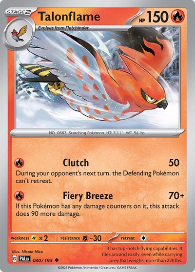 Scarlet & Violet Paldea Evolved - 030/193 Talonflame Uncommon