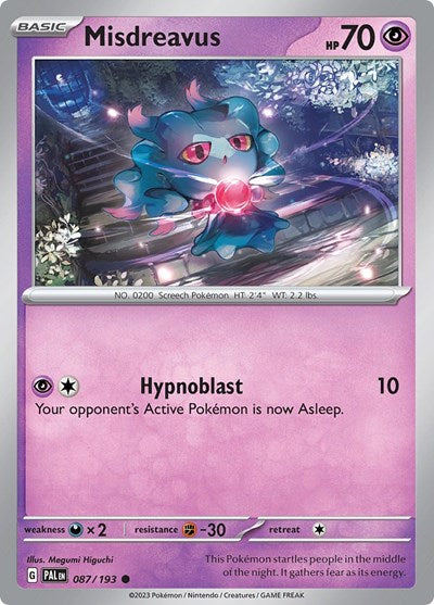 Scarlet & Violet Paldea Evolved - 087/193 Misdreavus Common