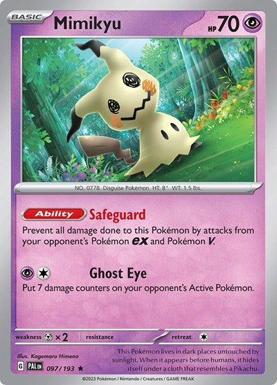 Scarlet & Violet Paldea Evolved - 097/193 Mimikyu Rare